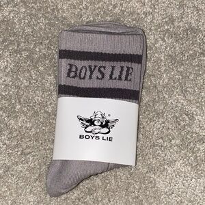 Boys Lie Crew Socks Earl Grey
